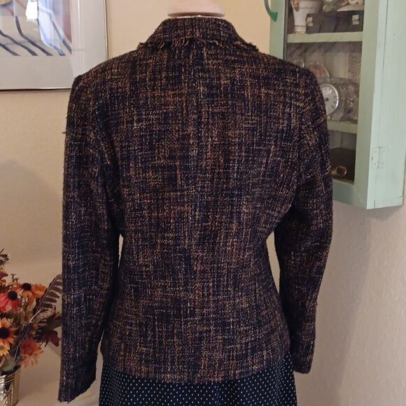 Briggs New York Nubby Plaid Blazer Jacket - Picture 6 of 11